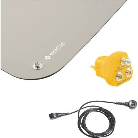 Bernstein Tools 9-367 Set de alfombrillas ESD gris 450x600 mm
