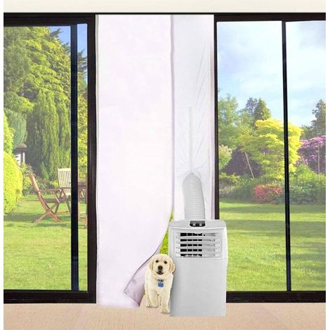 Juego de burletes para ventanas de aire acondicionado portátil, 210 x 90 cm, burlete para puertas de aire acondicionado portátil para puertas correderas y puertas de balcón. (1/5)