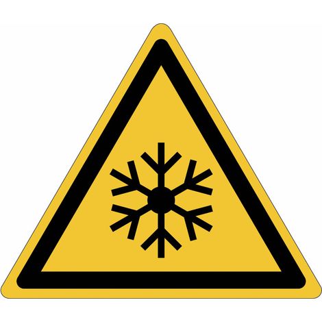 Cartelli ISO 7010 "Bassa temperatura" - W010 - Numero Pezzi: 10 pezzi - Misura: 100mm x 100mm