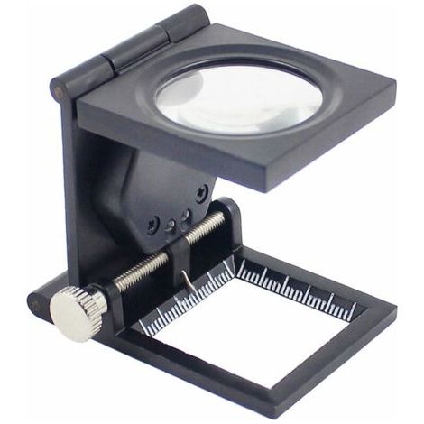 Nazalus-Vente chaude-Loupe sur pied Loupe de lecture à compartiments 10X avec éclairage LED Loupe de table pliable Loupe de travail Loupe pour personnes âgées, inspection, réparation, artisanat et pas (1/5)