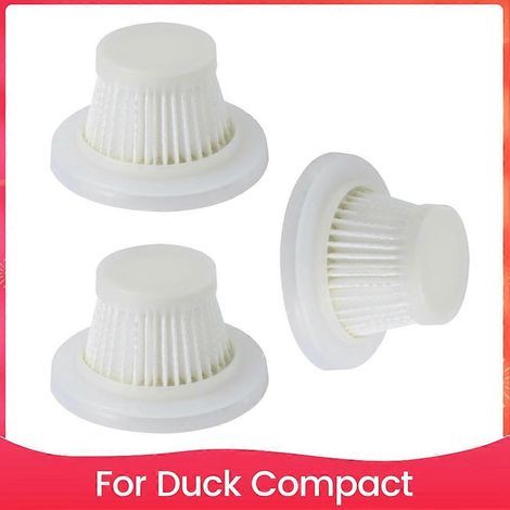 Pack de 3 filtres HEPA lavables pour aspirateur sans fil Duck Compact (1/5)