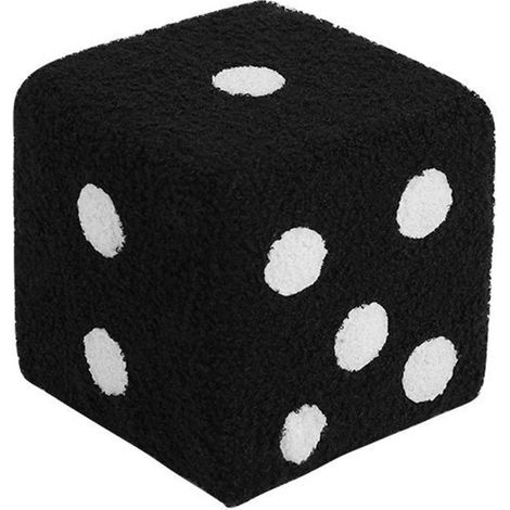 Tabouret Cube soft and comfortable, Simple, hot, sturdy, for the home, the living room, the room to bed, black, 20x20x20cm (1/5)
