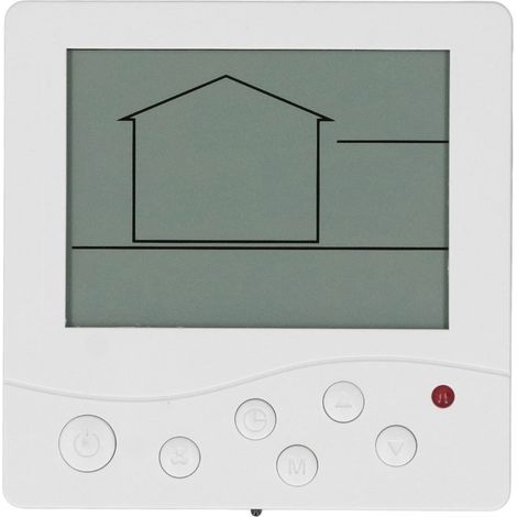 Klimaanlagen-Temperaturregler, intelligenter Steuerungssystemschalter, hochzuverlässiger Chip, großes LCD-Display (1/5)