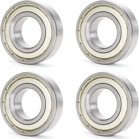 Cuscinetto a sfere a gola profonda 608ZZ 8 x 22 x 7 mm in acciaio cromato con doppia guarnizione metallica. (1/3)