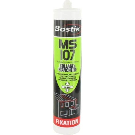 Mastic Bostik MS 108 Polymères blanc de fixation hautes performances maintien immédiat