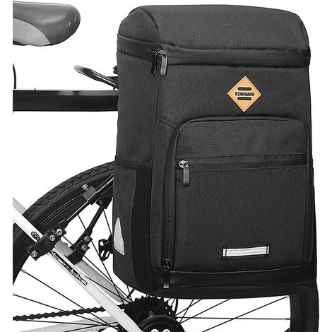 Sac à vélo 3-en-1 isolant réfléchissant, panier arrière imperméable, sac à dos bandoulière (1/5)