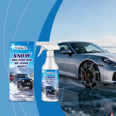Auto-Schnee- und Enteisungsspray, speziell für Auto-Rückspiegelglas entwickelt, verhindert Vereisung und schmilzt Schnee, schnell und praktisch für unterwegs – 120 ml -- DTEKGAZ (1/5)