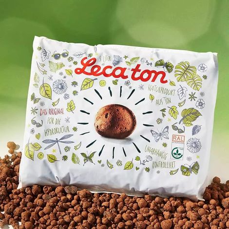 Leca®ton Tongranulat für die Hydrokultur / Drainage in Blumenkästen - 5 Liter (1/2)