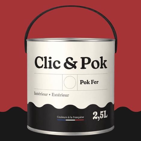 Peinture Fer Antirouille – Métal Extérieur Intérieur, Satinée, Protection Rouille - 2,5L - RAL 3031 - Rouge oriental (1/4)