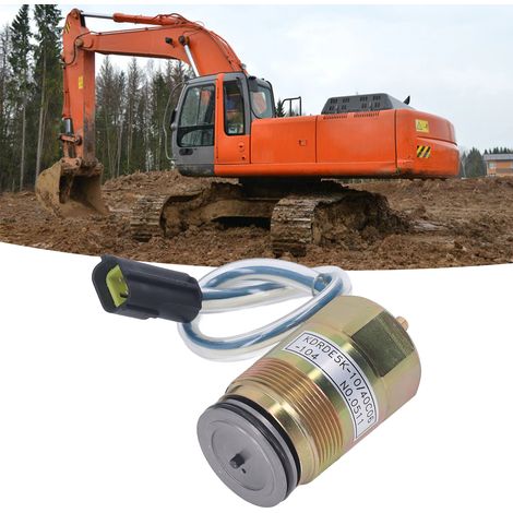 Das Magnetventil KDRDE5K-10/40C06-104 für Hydraulikpumpen ist für die Modelle KOBELCO SK200-6E/K3V112/K3V63DT geeignet. (1/5)