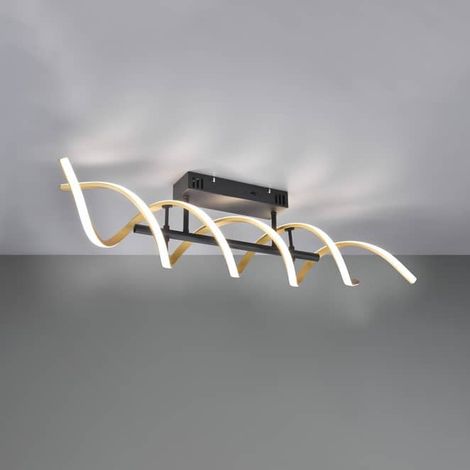 [GEBRAUCHT] B-Ware Trio Lighting LED Deckenleuchte Deckenlampe Sequence dimmbar CCT messing matt (1/2)