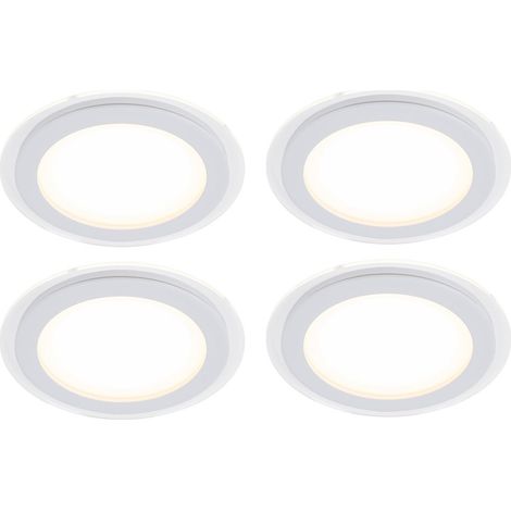 4er Set LED Einbau Strahler Wohn Zimmer Spot Beleuchtung Flur Lampen Wand Decken Leuchten