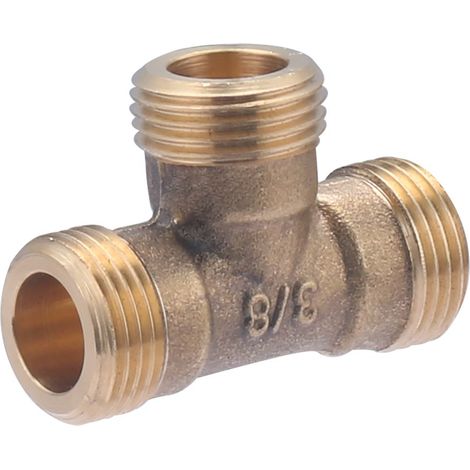 TE Macho Latón QUICK PLOMBERIE - Macho 3/8 x 10 unidades