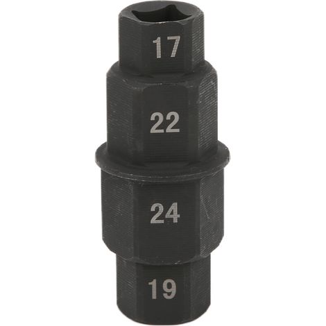 Jeffergarden Outil d'essieu hexagonal de moto 17/19/22/24mm, adaptateur de -DOUille de broche de moyeu de roue avant de remplacement pour Yamaha R1 R6-DOU