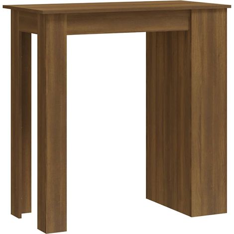 Maison Exclusive - Tavolino da Bar con Ripiani Marrone Rovere 102x50x103,5 cm (1/5)