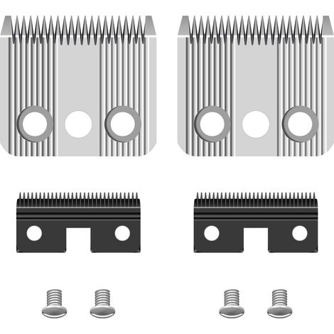 Pack of 2 Star Blade Replacement Blade for Dog Clippers Compatible with Rex 1230, Stainless Steel, 3 mm (1/5)