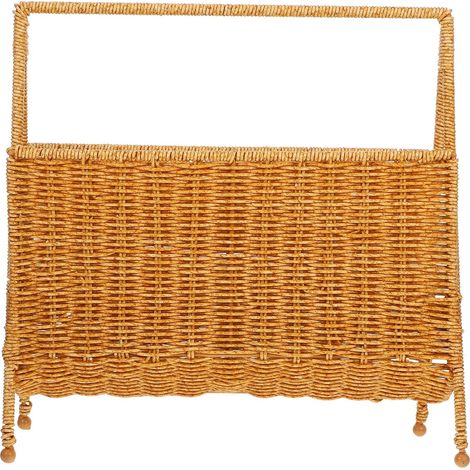 Porte-revues Healeved, grand format, léger, tressé à la main en rotin synthétique PE. Décoration (1/5)