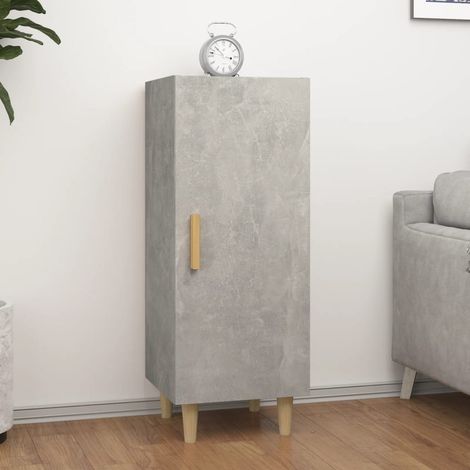 Buffet Gris béton 34,5x34x90 cm Bois d'ingénierie (1/5)
