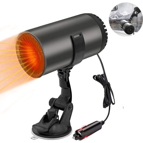 Chauffage de voiture portable 12V, dégivreur de pare-brise, se branche sur l'allume-cigare (1/5)