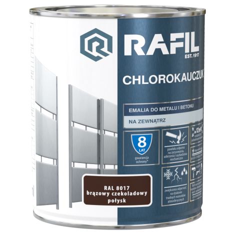 Rafil Chlorokauczuk marrone cioccolato lucido RAL8017 0,75 l (1/2)