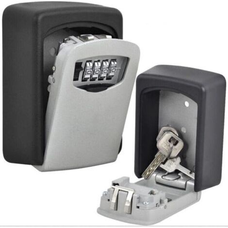 Serrure à clé Boîte de Stockage de Grande capacité Boîte, Peut 5 Touches pour l'extérieur Master Key avec Coque étanche à Fixer au Mur pour Les Maisons, Business(Boîte à mot de passe de chantier mura (1/4)