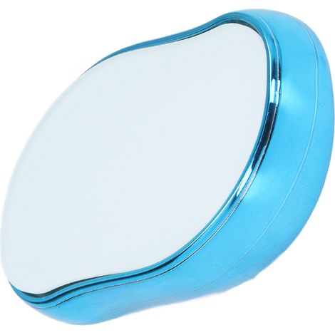 Cristal exfoliant anti-douleur pour élimination des poils, outil réutilisable lavable, bleu (1/5)