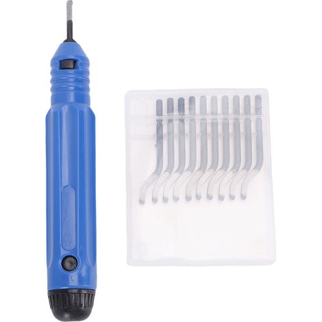 Kit d'ébavurage NB1100 : outil manuel d'ébavurage à tête rotative à 360° pour aluminium et cuivre. (1/5)