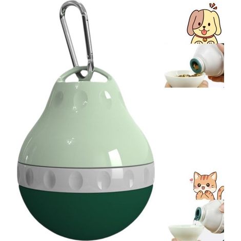 Tragbare Hunde Trinkflasche Grün 200 ml (1/5)