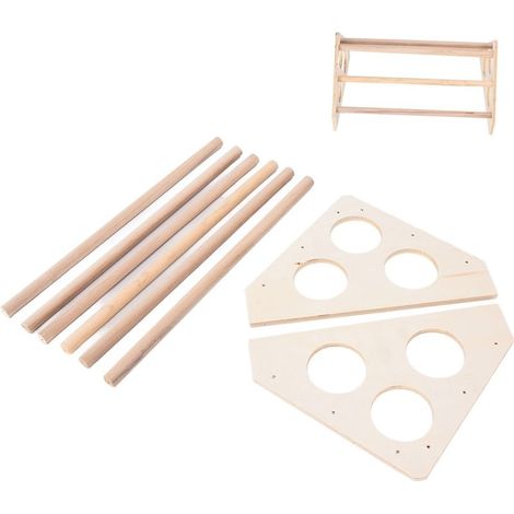 Perchoir bois poulet – fait main – petit support – volaille maison (1/5)