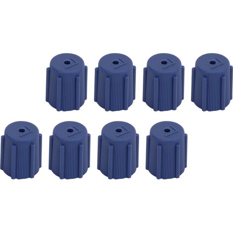 50 capuchons de valve de climatisation résistants aux chocs, aux rayures et à la corrosion, pour ports de charge de systèmes de climatisation automobile (1/5)