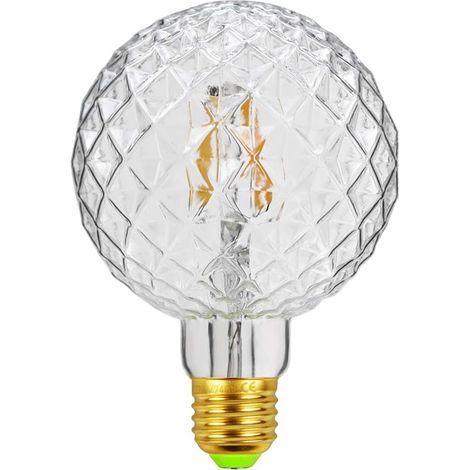 Bombillas LED vintage con filamento retro, 4W, 220/240V, E27, bombilla decorativa, cristal G95 (1/5)