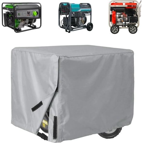 1 Housse De Générateur 210D Polyester, Résistant Eau Vent, Protection Jardin Terrasse, Pour 3000-5000 Watts (1/5)