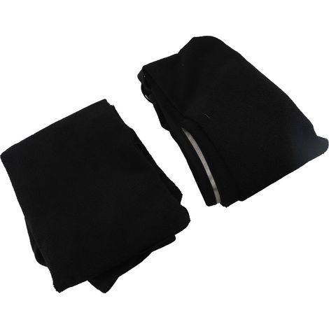 WODHMIEY Lot de 2 housses de siège de voiture en tissu résistant à la transpiration antidérapant pour siège avant universel pour sport, gym, voyage, course à pied, yoga, ajustement facile, noir, 140 x (1/2)