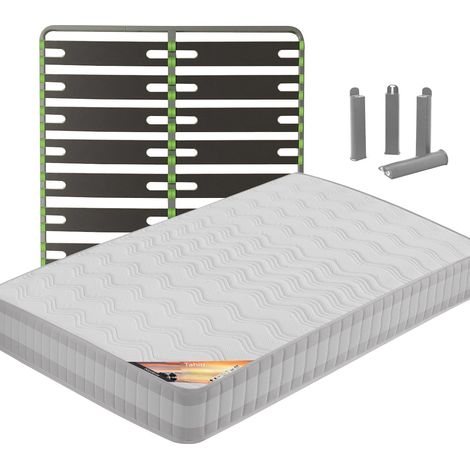 TAHITI - Pack Matelas + AltoSenso 140x190 + Pieds (1/5)