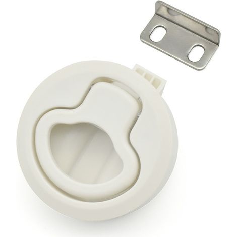 Marine-Nylon-Bodenclips mit und ohne Schlüssel, Hardware-Zubehör für Wohnmobile und Yachten, weißes Nylon mit Schlüsseln.