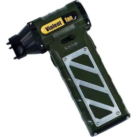 Ventilateur portatif d'extérieur pour camping - Ventilateur de violence infinie - Moteur sans balais - Mini ventilateur turbine (vert)