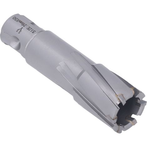 Mèche de scie cloche en carbure pour perçage magnétique, profondeur de perçage de 50 mm (26 mm / 1,02 po). (1/5)
