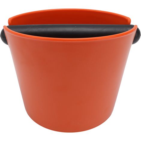 Bac à marc de café rond en ABS pour machine à café semi-automatique, orange. (1/5)