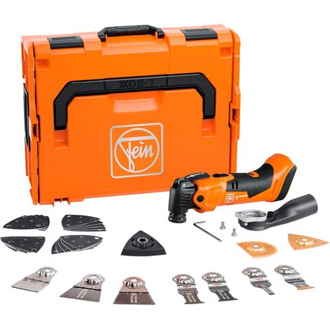 Fein – Outil multifonction 18V Multimaster – Moteur CC à couple élevé – Système anti-vibrations – Changement rapide d’accessoires – Coffret L-BOXX