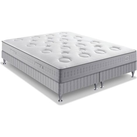 Ens FLEXION 160x200 matelas H26 ressort ensachés, mi-ferme, 2 sommiers (1/5)