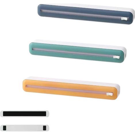 Distributeur de film alimentaire,boîte de rangement avec coupe-film alimentaire,distributeur de papier aluminium (3 pcs) (Version Aimantée) (1/5)