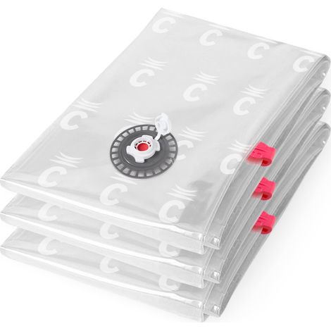 Compactor Set di 3 sacchetti di compressione a vuoto ASPISPACE 55x90 cm, Transparente (1/5)