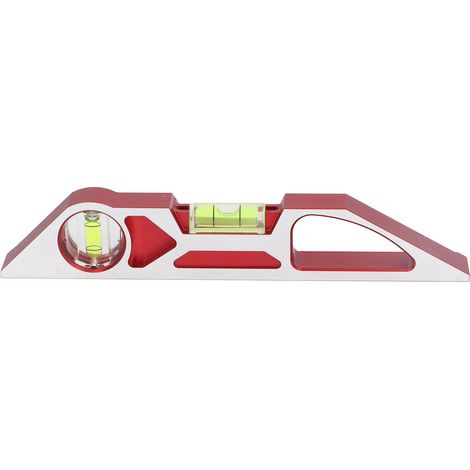 niveau à bulleNiveau à Bulles 90°/180° de Haute Précision en Aluminium avec Double Bulle et Angleur pour Menuiserie (1/5)