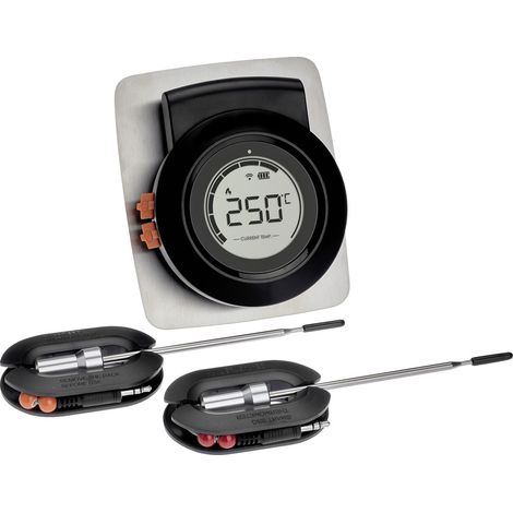 TFA Dostmann 14.1513.01 Grill-Thermometer Alarm, Kabelsensor, Kostenlose App, Überwachung der Kernt (1/5)
