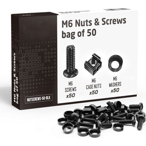 Écrous et boulons, 50 pièces M6 Vis à tête cylindrique à six pans creux Vis à tête cylindrique à six pans creux Boulons et écrous et rondelles, Kit d'assortiment de vis à tête cylindrique à six pans c (1/4)