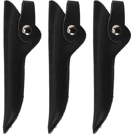 Étui minimaliste 3 pièces pour ciseaux de coiffure, en cuir artificiel, pochette pour tondeuse, salon de coiffure et esthétique. (1/5)