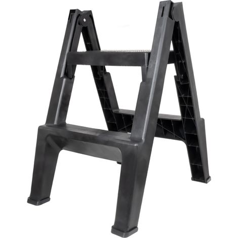Taburete plegable tipo escalera de 51,5 cm y 150 kg amio-04267 (1/5)