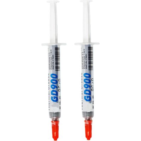 3g Pâte Thermique, Pâte pour Processeur à Bonne Conductivité Thermique, Résistante aux Hautes et Basses Températures, Facile à Appliquer pour CPU, GPU et Composants Électroniques, Lot de 2 (1/5)