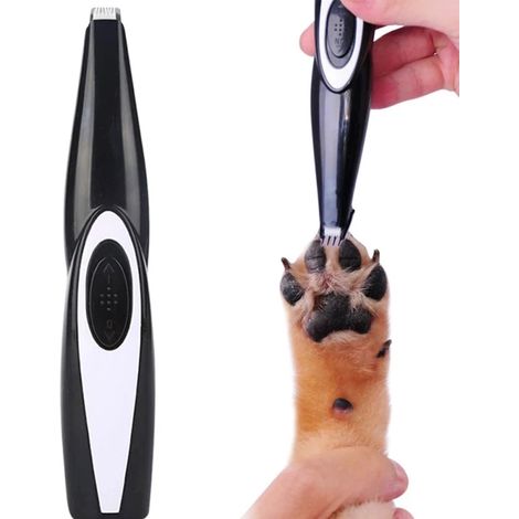 MINKUROW Tierhaarschneider für Hunde und Katzen, geräuscharmer, wiederaufladbarer USB-Akku, elektrisch für Haare um Gesicht, Augen, Ohren, Pfote, Hinterteil (1/5)