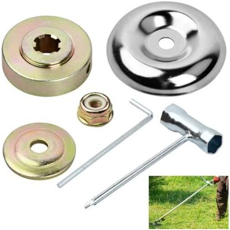 6-piece mounting set for gear blades, metal gear blades, brushcutter head nut set, metal brushcutter accessories, for garden and lawn mowers--DTEKGAZ